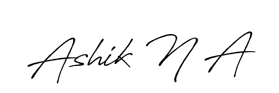 It looks lik you need a new signature style for name Ashik N A. Design unique handwritten (Antro_Vectra_Bolder) signature with our free signature maker in just a few clicks. Ashik N A signature style 7 images and pictures png