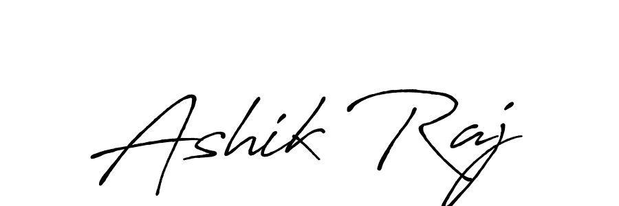 Use a signature maker to create a handwritten signature online. With this signature software, you can design (Antro_Vectra_Bolder) your own signature for name Ashik Raj. Ashik Raj signature style 7 images and pictures png