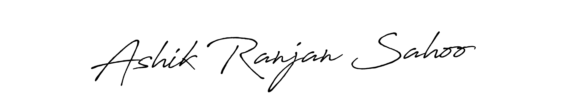 Create a beautiful signature design for name Ashik Ranjan Sahoo. With this signature (Antro_Vectra_Bolder) fonts, you can make a handwritten signature for free. Ashik Ranjan Sahoo signature style 7 images and pictures png
