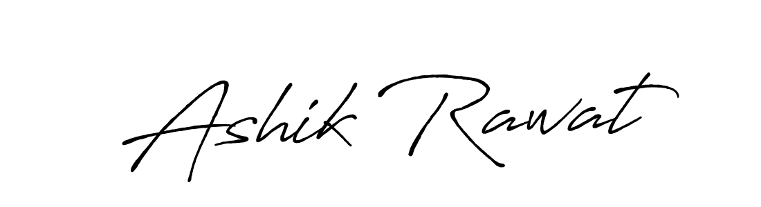 Create a beautiful signature design for name Ashik Rawat. With this signature (Antro_Vectra_Bolder) fonts, you can make a handwritten signature for free. Ashik Rawat signature style 7 images and pictures png
