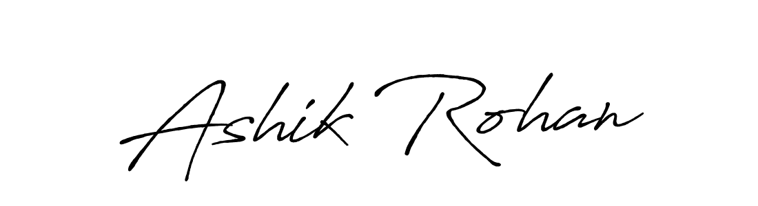How to make Ashik Rohan signature? Antro_Vectra_Bolder is a professional autograph style. Create handwritten signature for Ashik Rohan name. Ashik Rohan signature style 7 images and pictures png