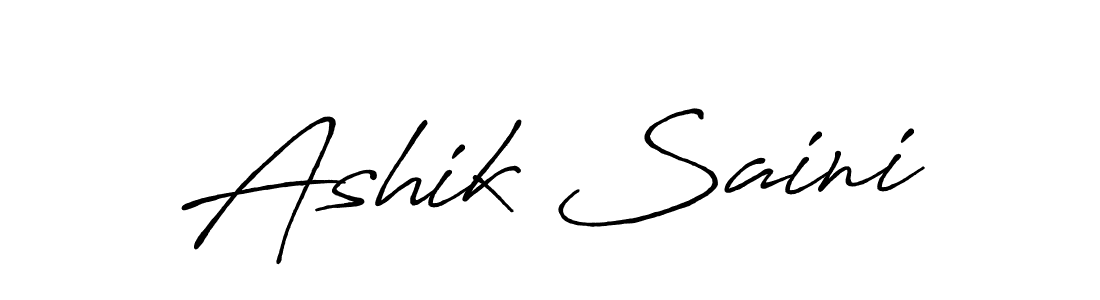 It looks lik you need a new signature style for name Ashik Saini. Design unique handwritten (Antro_Vectra_Bolder) signature with our free signature maker in just a few clicks. Ashik Saini signature style 7 images and pictures png