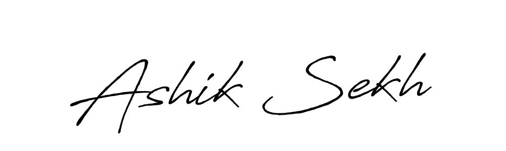 This is the best signature style for the Ashik Sekh name. Also you like these signature font (Antro_Vectra_Bolder). Mix name signature. Ashik Sekh signature style 7 images and pictures png