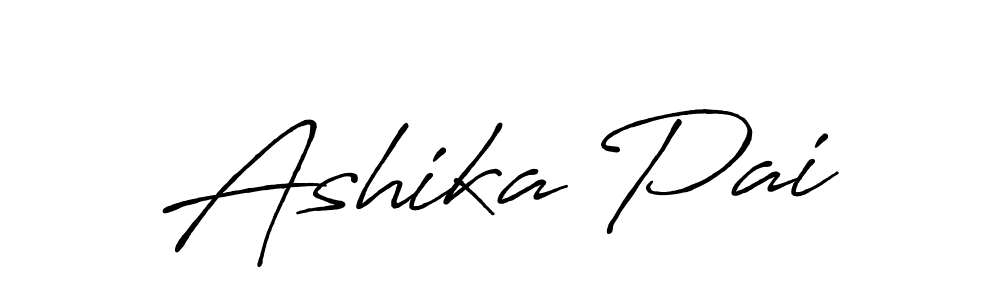 Use a signature maker to create a handwritten signature online. With this signature software, you can design (Antro_Vectra_Bolder) your own signature for name Ashika Pai. Ashika Pai signature style 7 images and pictures png