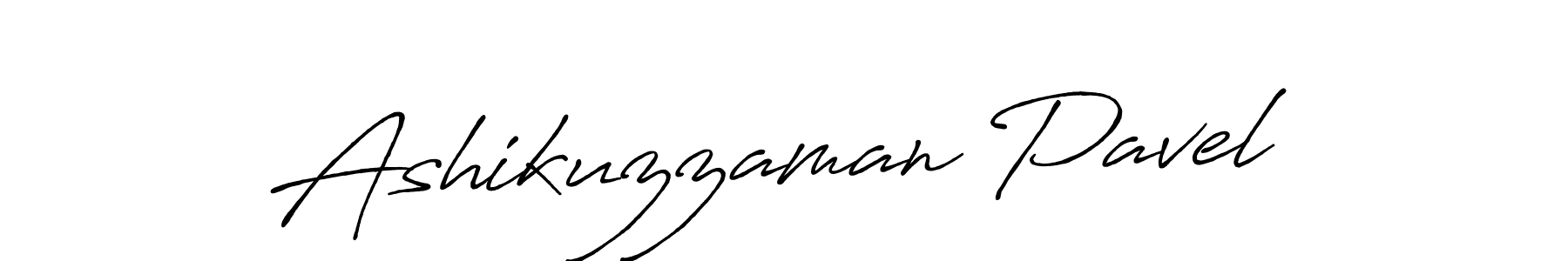 Create a beautiful signature design for name Ashikuzzaman Pavel. With this signature (Antro_Vectra_Bolder) fonts, you can make a handwritten signature for free. Ashikuzzaman Pavel signature style 7 images and pictures png