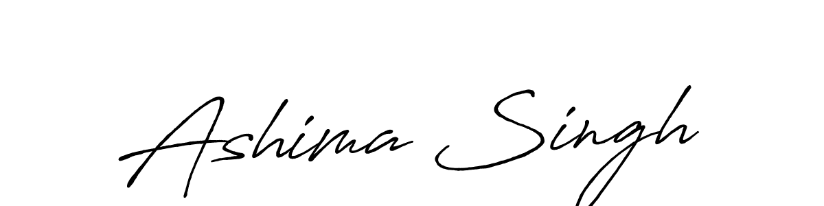 Create a beautiful signature design for name Ashima Singh. With this signature (Antro_Vectra_Bolder) fonts, you can make a handwritten signature for free. Ashima Singh signature style 7 images and pictures png
