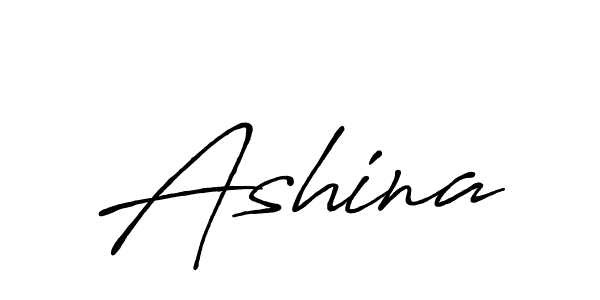 Use a signature maker to create a handwritten signature online. With this signature software, you can design (Antro_Vectra_Bolder) your own signature for name Ashina. Ashina signature style 7 images and pictures png