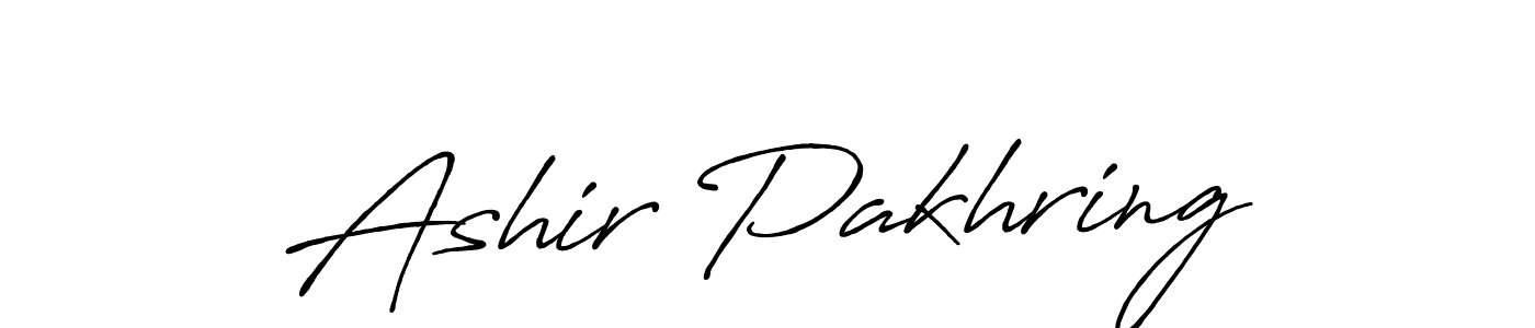 How to make Ashir Pakhring signature? Antro_Vectra_Bolder is a professional autograph style. Create handwritten signature for Ashir Pakhring name. Ashir Pakhring signature style 7 images and pictures png