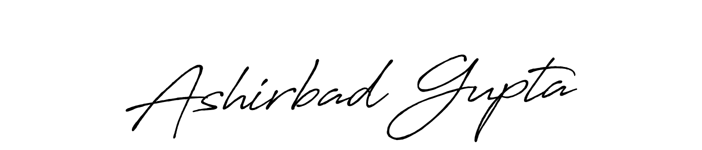 Make a beautiful signature design for name Ashirbad Gupta. With this signature (Antro_Vectra_Bolder) style, you can create a handwritten signature for free. Ashirbad Gupta signature style 7 images and pictures png