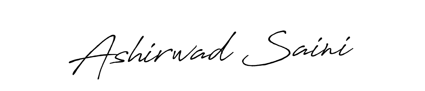 Ashirwad Saini stylish signature style. Best Handwritten Sign (Antro_Vectra_Bolder) for my name. Handwritten Signature Collection Ideas for my name Ashirwad Saini. Ashirwad Saini signature style 7 images and pictures png