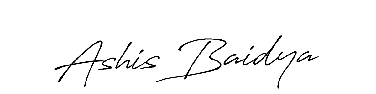 It looks lik you need a new signature style for name Ashis Baidya. Design unique handwritten (Antro_Vectra_Bolder) signature with our free signature maker in just a few clicks. Ashis Baidya signature style 7 images and pictures png