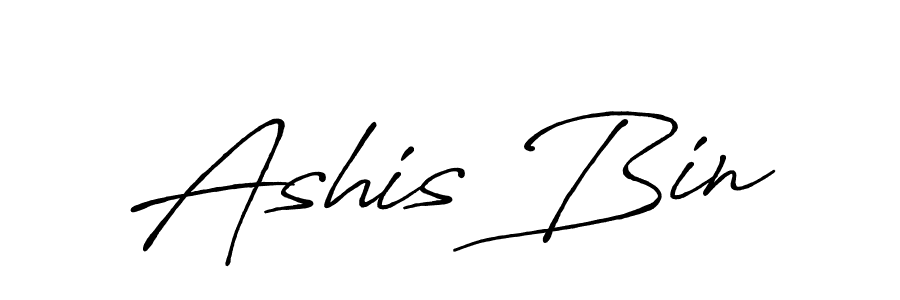 You should practise on your own different ways (Antro_Vectra_Bolder) to write your name (Ashis Bin) in signature. don't let someone else do it for you. Ashis Bin signature style 7 images and pictures png