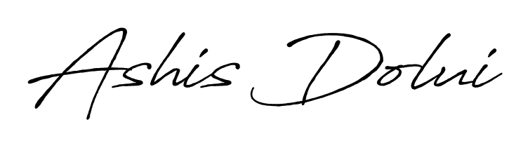The best way (Antro_Vectra_Bolder) to make a short signature is to pick only two or three words in your name. For converting this name Ashis Dolui. Ashis Dolui signature style 7 images and pictures png
