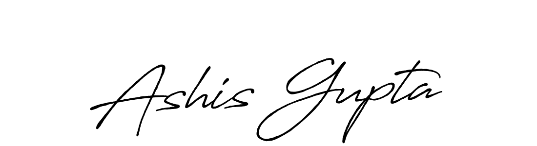 Ashis Gupta stylish signature style. Best Handwritten Sign (Antro_Vectra_Bolder) for my name. Handwritten Signature Collection Ideas for my name Ashis Gupta. Ashis Gupta signature style 7 images and pictures png