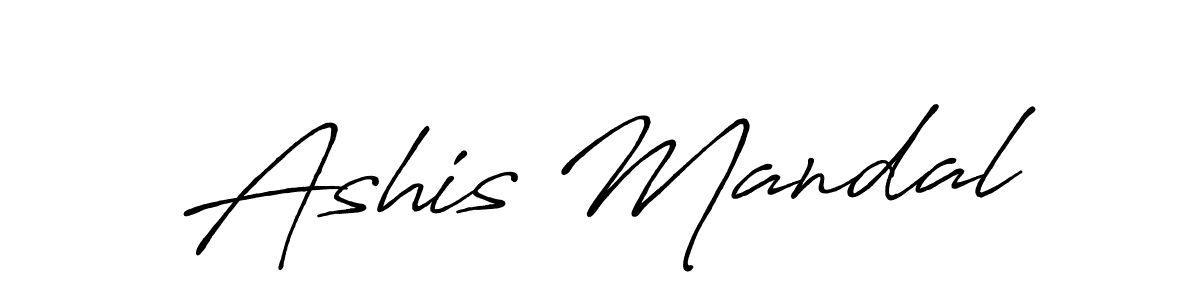 The best way (Antro_Vectra_Bolder) to make a short signature is to pick only two or three words in your name. The name Ashis Mandal include a total of six letters. For converting this name. Ashis Mandal signature style 7 images and pictures png