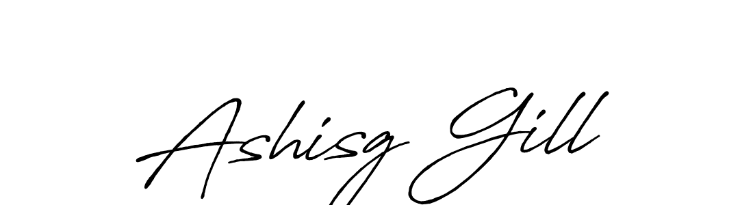 Also You can easily find your signature by using the search form. We will create Ashisg Gill name handwritten signature images for you free of cost using Antro_Vectra_Bolder sign style. Ashisg Gill signature style 7 images and pictures png