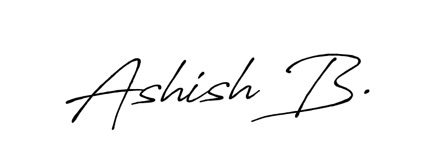 This is the best signature style for the Ashish B. name. Also you like these signature font (Antro_Vectra_Bolder). Mix name signature. Ashish B. signature style 7 images and pictures png