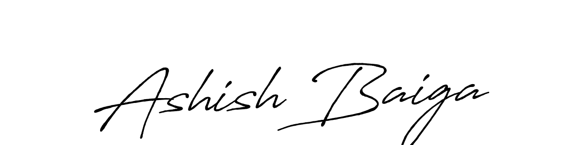 The best way (Antro_Vectra_Bolder) to make a short signature is to pick only two or three words in your name. The name Ashish Baiga include a total of six letters. For converting this name. Ashish Baiga signature style 7 images and pictures png