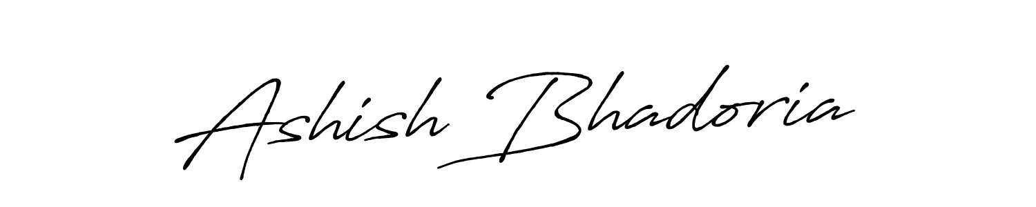 Ashish Bhadoria stylish signature style. Best Handwritten Sign (Antro_Vectra_Bolder) for my name. Handwritten Signature Collection Ideas for my name Ashish Bhadoria. Ashish Bhadoria signature style 7 images and pictures png