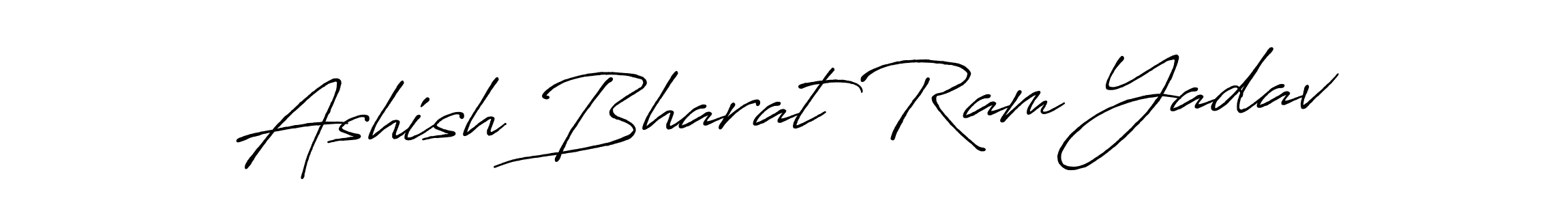 Ashish Bharat Ram Yadav stylish signature style. Best Handwritten Sign (Antro_Vectra_Bolder) for my name. Handwritten Signature Collection Ideas for my name Ashish Bharat Ram Yadav. Ashish Bharat Ram Yadav signature style 7 images and pictures png