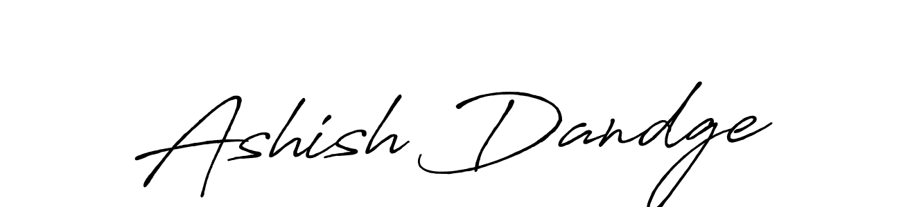 Design your own signature with our free online signature maker. With this signature software, you can create a handwritten (Antro_Vectra_Bolder) signature for name Ashish Dandge. Ashish Dandge signature style 7 images and pictures png