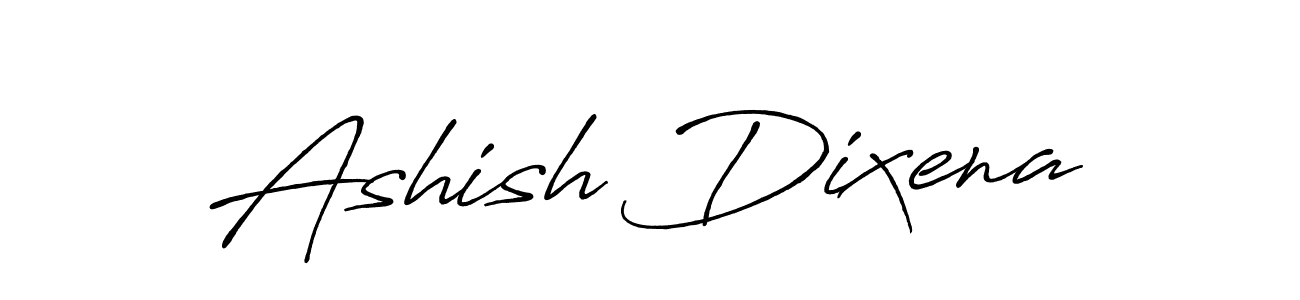 How to make Ashish Dixena name signature. Use Antro_Vectra_Bolder style for creating short signs online. This is the latest handwritten sign. Ashish Dixena signature style 7 images and pictures png