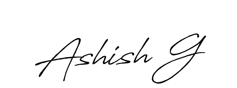 This is the best signature style for the Ashish G name. Also you like these signature font (Antro_Vectra_Bolder). Mix name signature. Ashish G signature style 7 images and pictures png
