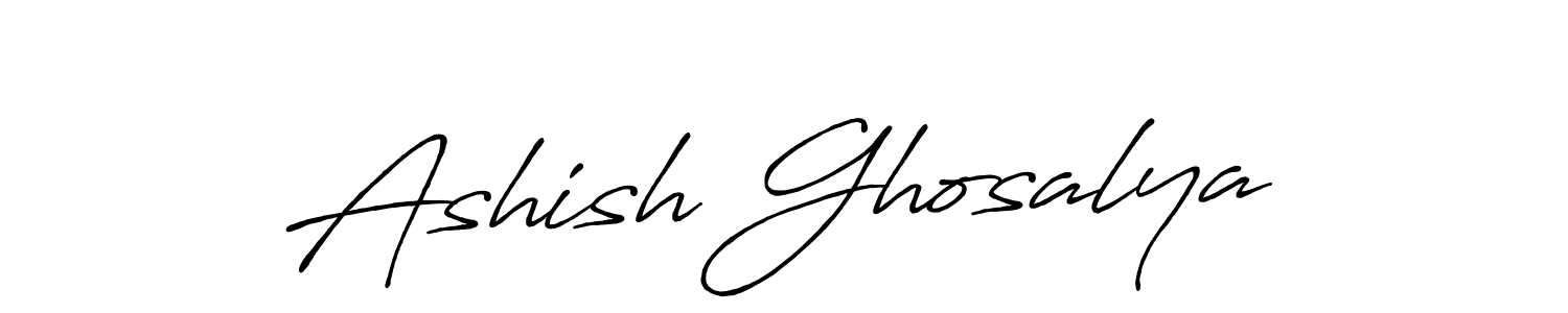 Ashish Ghosalya stylish signature style. Best Handwritten Sign (Antro_Vectra_Bolder) for my name. Handwritten Signature Collection Ideas for my name Ashish Ghosalya. Ashish Ghosalya signature style 7 images and pictures png