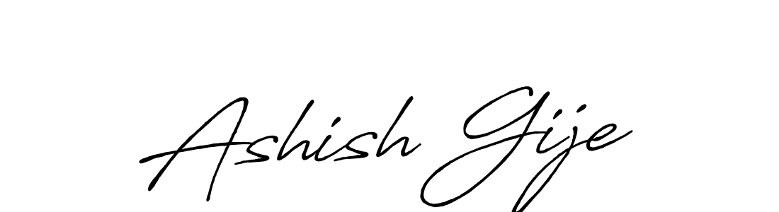 Similarly Antro_Vectra_Bolder is the best handwritten signature design. Signature creator online .You can use it as an online autograph creator for name Ashish Gije. Ashish Gije signature style 7 images and pictures png