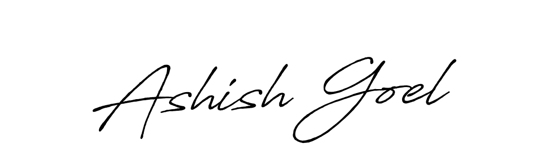 Ashish Goel stylish signature style. Best Handwritten Sign (Antro_Vectra_Bolder) for my name. Handwritten Signature Collection Ideas for my name Ashish Goel. Ashish Goel signature style 7 images and pictures png