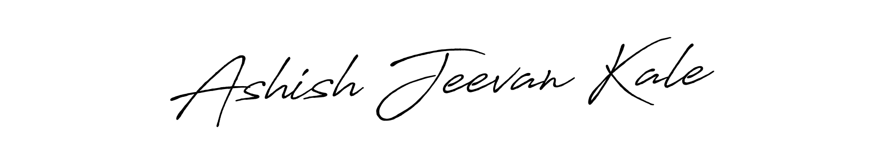 Make a beautiful signature design for name Ashish Jeevan Kale. With this signature (Antro_Vectra_Bolder) style, you can create a handwritten signature for free. Ashish Jeevan Kale signature style 7 images and pictures png