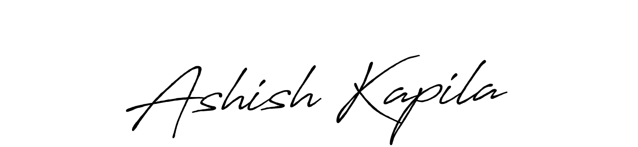 Also we have Ashish Kapila name is the best signature style. Create professional handwritten signature collection using Antro_Vectra_Bolder autograph style. Ashish Kapila signature style 7 images and pictures png