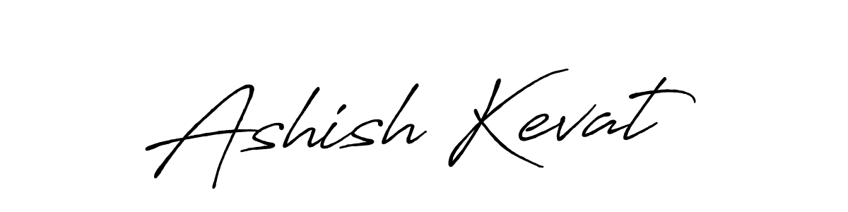 How to make Ashish Kevat name signature. Use Antro_Vectra_Bolder style for creating short signs online. This is the latest handwritten sign. Ashish Kevat signature style 7 images and pictures png