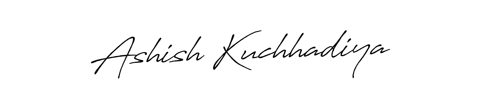 Here are the top 10 professional signature styles for the name Ashish Kuchhadiya. These are the best autograph styles you can use for your name. Ashish Kuchhadiya signature style 7 images and pictures png