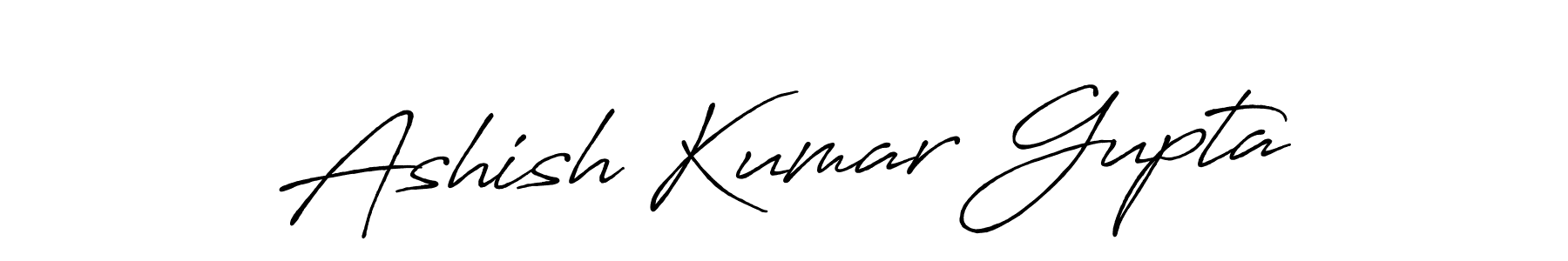 Create a beautiful signature design for name Ashish Kumar Gupta. With this signature (Antro_Vectra_Bolder) fonts, you can make a handwritten signature for free. Ashish Kumar Gupta signature style 7 images and pictures png