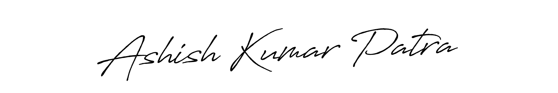 How to make Ashish Kumar Patra name signature. Use Antro_Vectra_Bolder style for creating short signs online. This is the latest handwritten sign. Ashish Kumar Patra signature style 7 images and pictures png