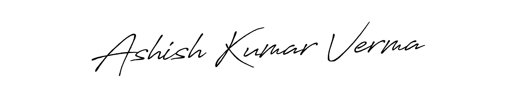 Also we have Ashish Kumar Verma name is the best signature style. Create professional handwritten signature collection using Antro_Vectra_Bolder autograph style. Ashish Kumar Verma signature style 7 images and pictures png