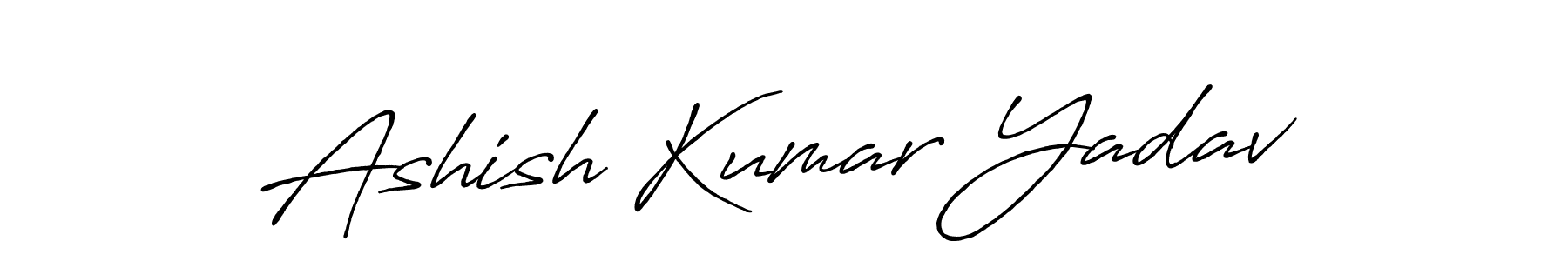 Also we have Ashish Kumar Yadav name is the best signature style. Create professional handwritten signature collection using Antro_Vectra_Bolder autograph style. Ashish Kumar Yadav signature style 7 images and pictures png