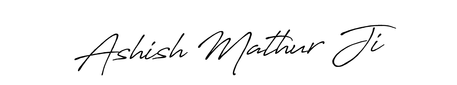 It looks lik you need a new signature style for name Ashish Mathur Ji. Design unique handwritten (Antro_Vectra_Bolder) signature with our free signature maker in just a few clicks. Ashish Mathur Ji signature style 7 images and pictures png