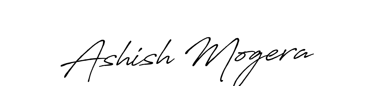 How to make Ashish Mogera signature? Antro_Vectra_Bolder is a professional autograph style. Create handwritten signature for Ashish Mogera name. Ashish Mogera signature style 7 images and pictures png