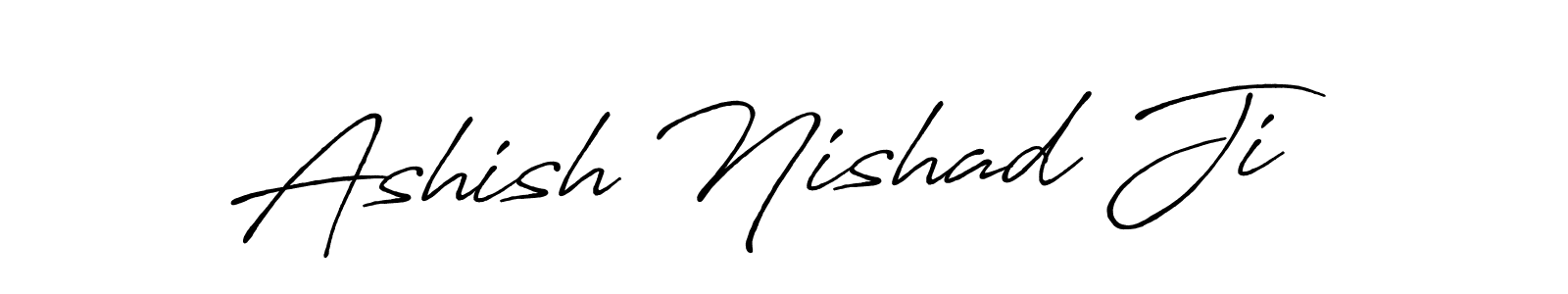 How to make Ashish Nishad Ji signature? Antro_Vectra_Bolder is a professional autograph style. Create handwritten signature for Ashish Nishad Ji name. Ashish Nishad Ji signature style 7 images and pictures png