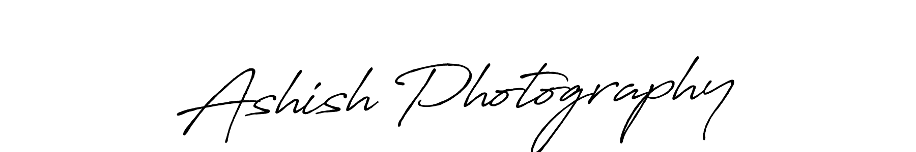 Design your own signature with our free online signature maker. With this signature software, you can create a handwritten (Antro_Vectra_Bolder) signature for name Ashish Photography. Ashish Photography signature style 7 images and pictures png