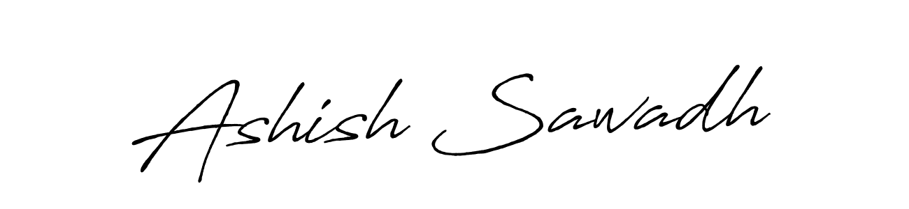 It looks lik you need a new signature style for name Ashish Sawadh. Design unique handwritten (Antro_Vectra_Bolder) signature with our free signature maker in just a few clicks. Ashish Sawadh signature style 7 images and pictures png