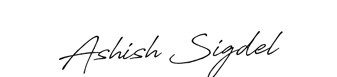 Make a beautiful signature design for name Ashish Sigdel. Use this online signature maker to create a handwritten signature for free. Ashish Sigdel signature style 7 images and pictures png