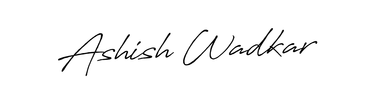 How to make Ashish Wadkar signature? Antro_Vectra_Bolder is a professional autograph style. Create handwritten signature for Ashish Wadkar name. Ashish Wadkar signature style 7 images and pictures png