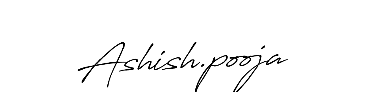 Design your own signature with our free online signature maker. With this signature software, you can create a handwritten (Antro_Vectra_Bolder) signature for name Ashish.pooja. Ashish.pooja signature style 7 images and pictures png