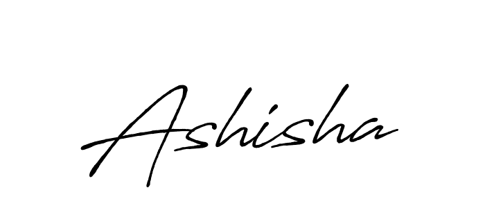 How to make Ashisha name signature. Use Antro_Vectra_Bolder style for creating short signs online. This is the latest handwritten sign. Ashisha signature style 7 images and pictures png