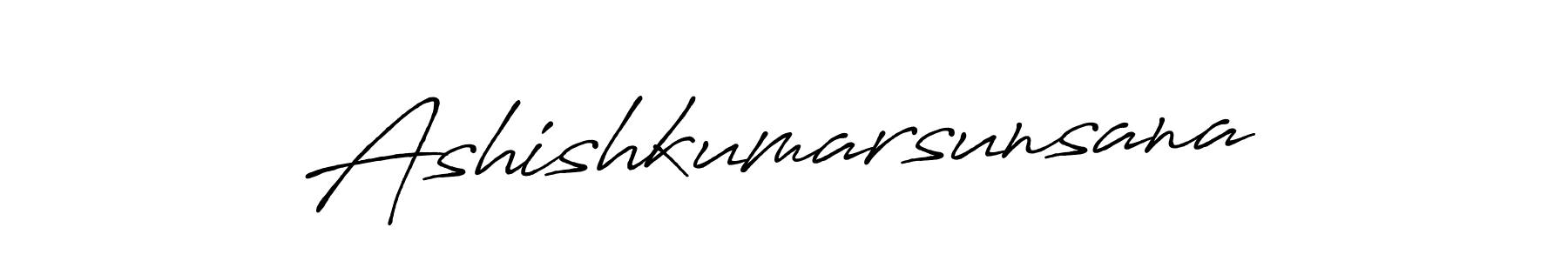 Design your own signature with our free online signature maker. With this signature software, you can create a handwritten (Antro_Vectra_Bolder) signature for name Ashishkumarsunsana. Ashishkumarsunsana signature style 7 images and pictures png