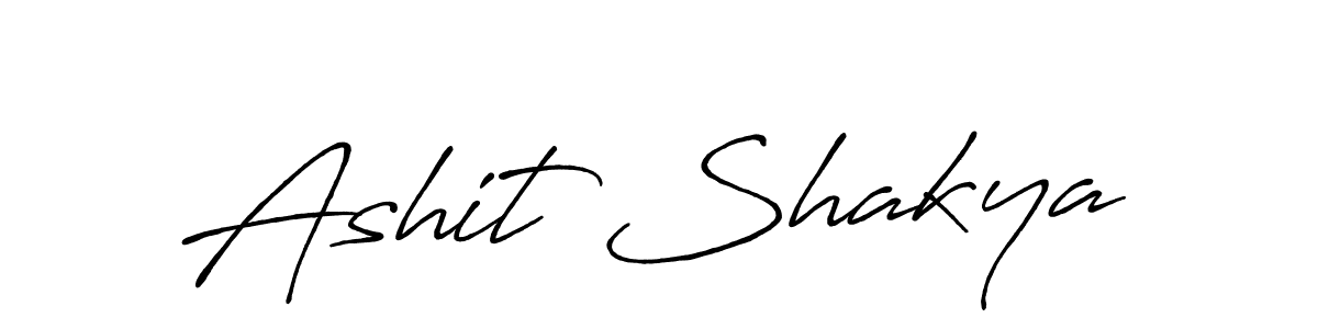 How to make Ashit Shakya name signature. Use Antro_Vectra_Bolder style for creating short signs online. This is the latest handwritten sign. Ashit Shakya signature style 7 images and pictures png