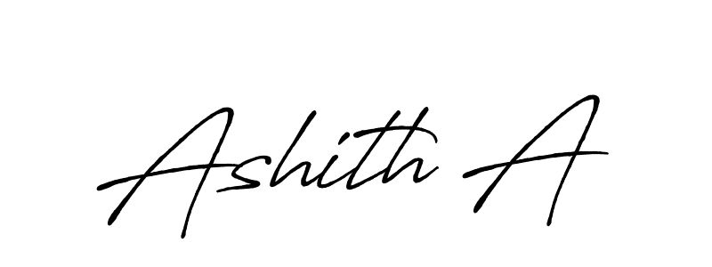 Similarly Antro_Vectra_Bolder is the best handwritten signature design. Signature creator online .You can use it as an online autograph creator for name Ashith A. Ashith A signature style 7 images and pictures png